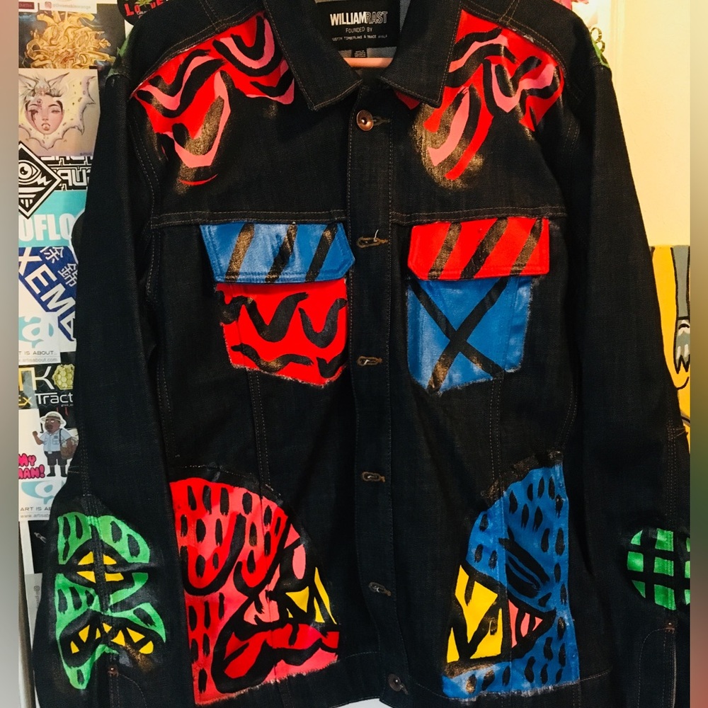 Custom Painted Denim Jacket